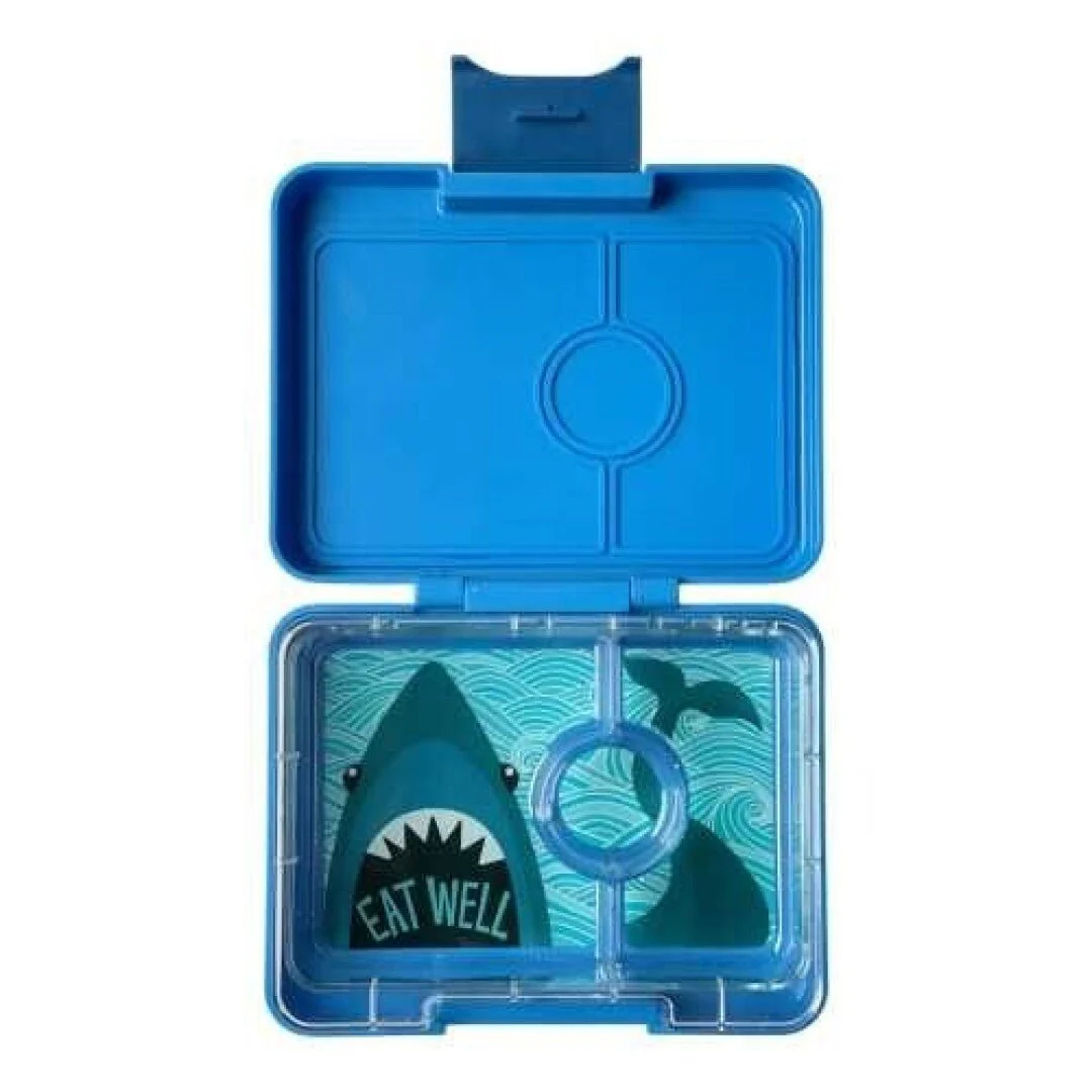 FIAMBRERA HERMÉTICA YUMBOX ·3 COMPARTIMENTOS BLUE SURF SHARK·