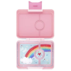 FIAMBRERA HERMÉTICA YUMBOX ·3 COMPARTIMENTOS POWER PINK RAINBOW·
