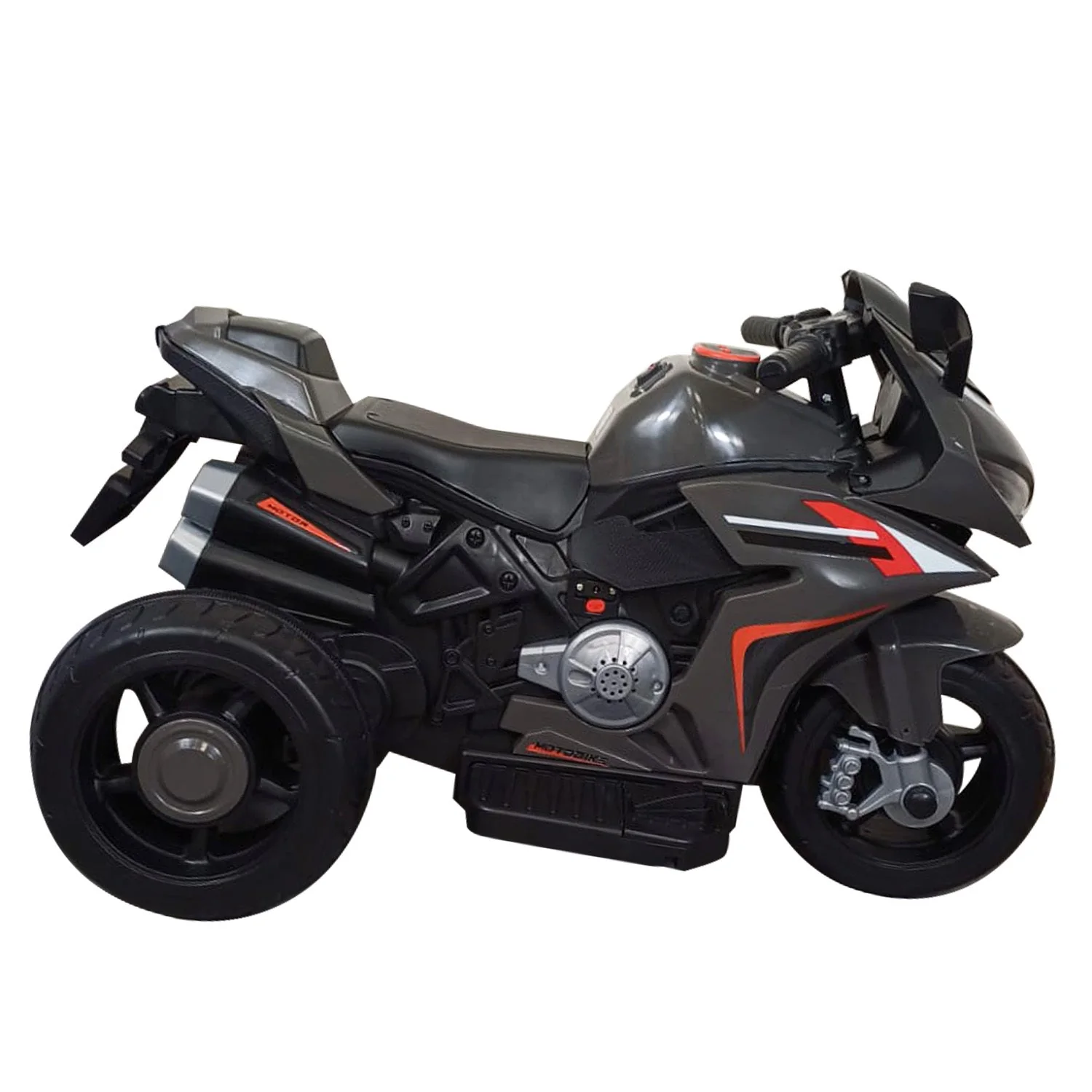 Trimoto BigTrail Niños Infantil 6V a Batería - Gris | Bebesit - Imagen 2