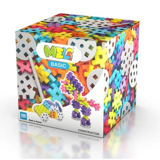 JUEGO DE CONSTRUCCIÓN BLOQUES MELI ·100 PIEZAS BASIC CONSTRUCTOR·