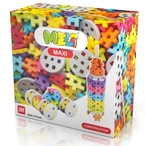 JUEGO DE CONSTRUCCIÓN BLOQUES MELI ·120 PIEZAS MAXI CONSTRUCTOR·