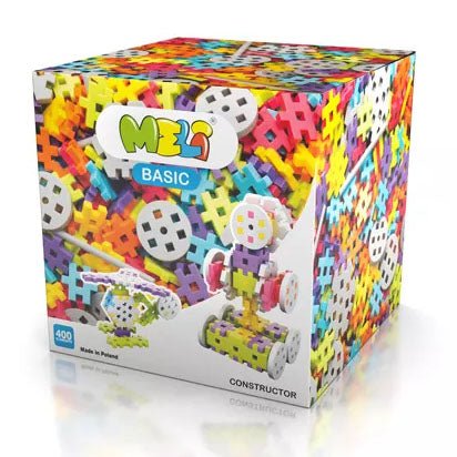 JUEGO DE CONSTRUCCIÓN BLOQUES MELI ·400 PIEZAS BASIC CONSTRUCTOR·