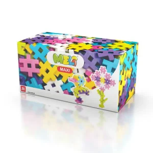 JUEGO DE CONSTRUCCIÓN BLOQUES MELI ·50 PIEZAS MAXI PASTEL·