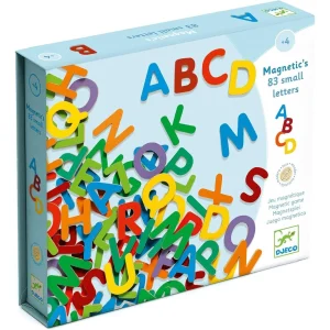 JUEGO EDUCATIVO DJECO ·SET DE 83 LETRAS MAGNÉTICAS PEQUEÑAS·