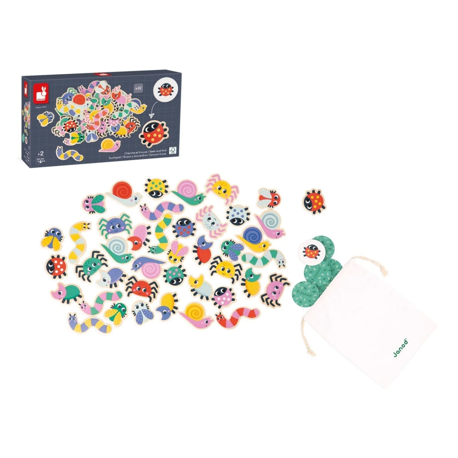 JUEGO EDUCATIVO JANOD ·BUSCAR Y ENCONTRAR JARDÍN· - Imagen 6