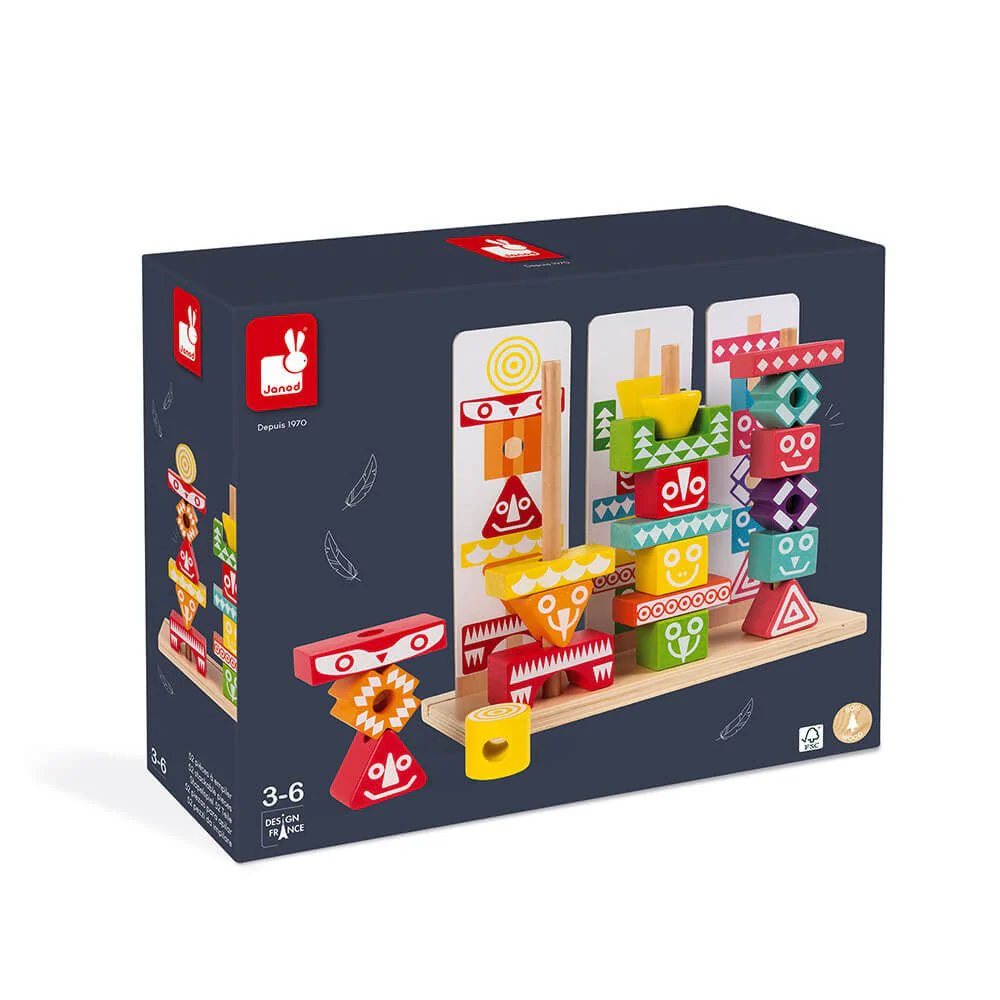 JUEGO EDUCATIVO JANOD ·EDUTOTEM 52 PIEZAS· - Imagen 6