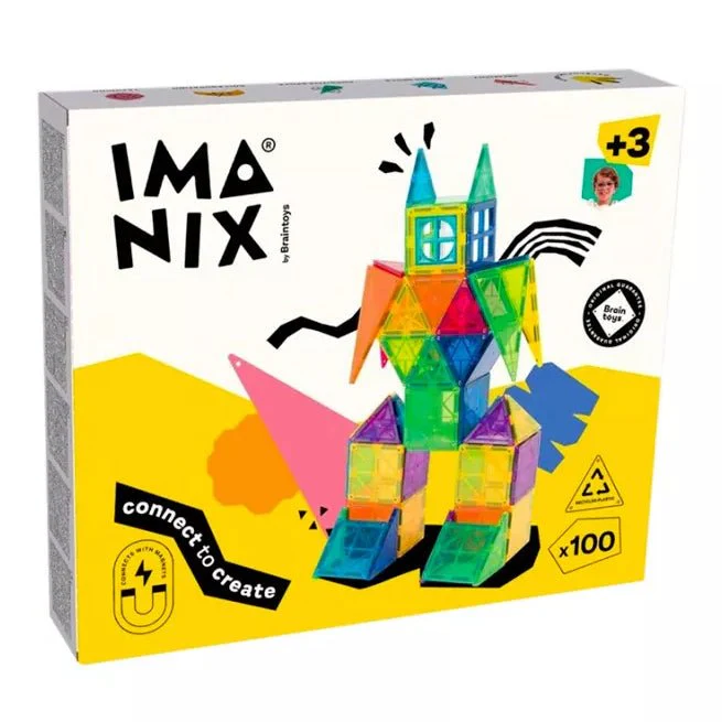 JUEGO MAGNÉTICO DE CONSTRUCCIÓN IMANIX ·100 PIEZAS·