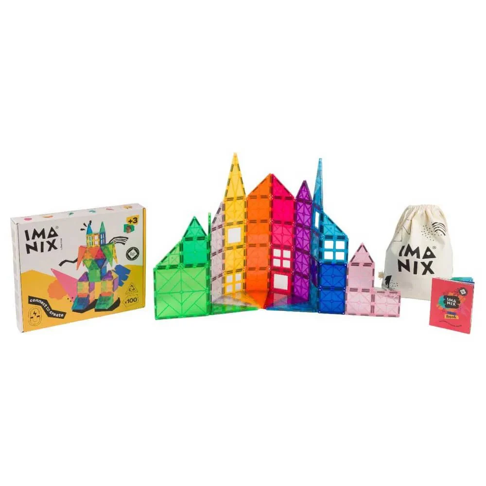 JUEGO MAGNÉTICO DE CONSTRUCCIÓN IMANIX ·100 PIEZAS· - Imagen 7