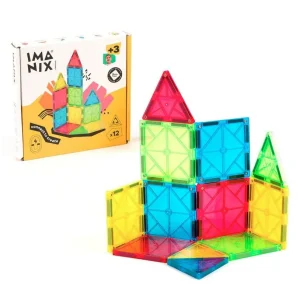 JUEGO MAGNÉTICO DE CONSTRUCCIÓN IMANIX ·12 PIEZAS·