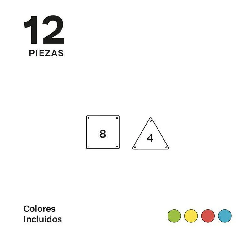 JUEGO MAGNÉTICO DE CONSTRUCCIÓN IMANIX ·12 PIEZAS· - Imagen 4