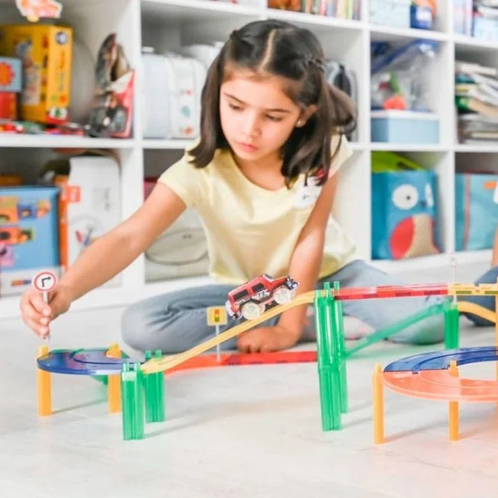 JUEGO MAGNÉTICO DE CONSTRUCCIÓN IMANIX ·PISTA 50 PIEZAS· - Imagen 2