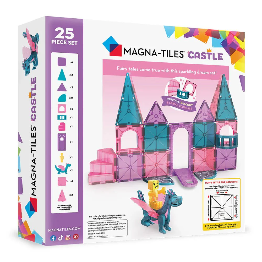 JUEGO MAGNÉTICO DE CONSTRUCCIÓN MAGNA-TILES ·CASTLE 25 PIEZAS· - Imagen 7