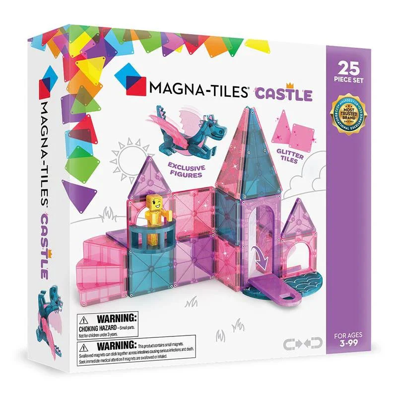 JUEGO MAGNÉTICO DE CONSTRUCCIÓN MAGNA-TILES ·CASTLE 25 PIEZAS·