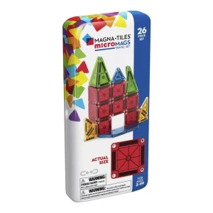 JUEGO MAGNÉTICO DE CONSTRUCCIÓN MAGNA-TILES ·MICROMAGS 26 PIEZAS·