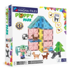 JUEGO MAGNÉTICO DE CONSTRUCCIÓN MAGNA-TILES ·PUPPY PARK 27 PIEZAS·
