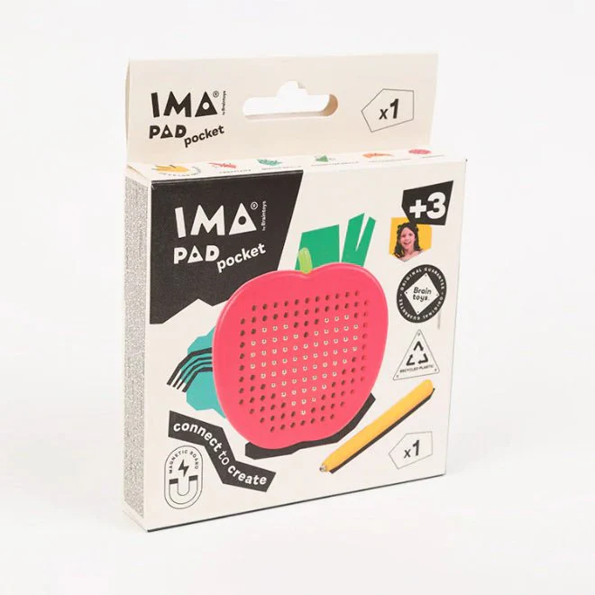 JUEGO MAGNÉTICO DE DIBUJO IMAPAD ·POCKET MANZANA· - Imagen 4