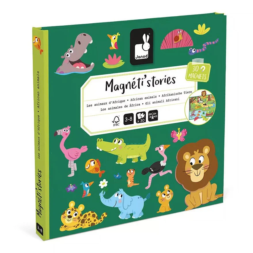JUEGO MAGNÉTICO MAGNETI'STORIES JANOD ·ANIMALES AFRICANOS·