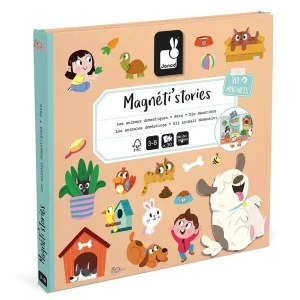 ¡JUEGO MAGNÉTICO MAGNETI'STORIES JANOD ·ANIMALES DOMÉSTICOS·