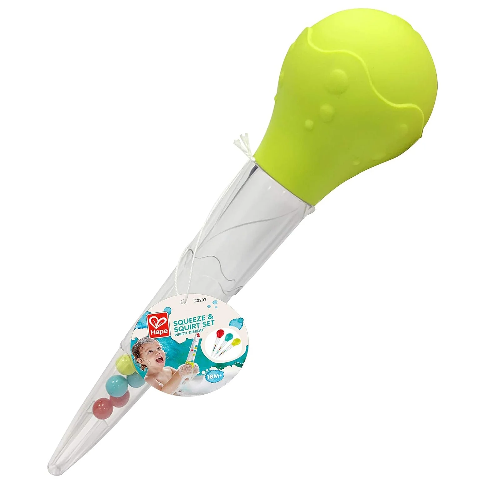 JUGUETE DE BAÑO HAPE ·PIPETA MEGA CUENTAGOTAS VERDE·