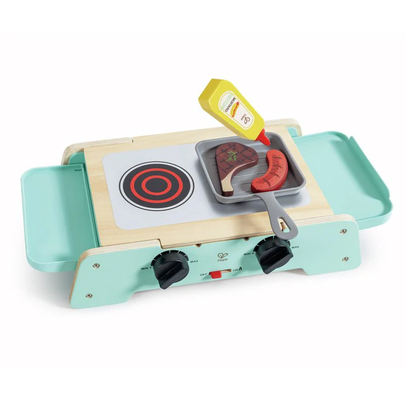 JUGUETE DE MADERA HAPE ·BARBACOA CREPITANTE PLANCHA Y PARRILLA· - Imagen 8