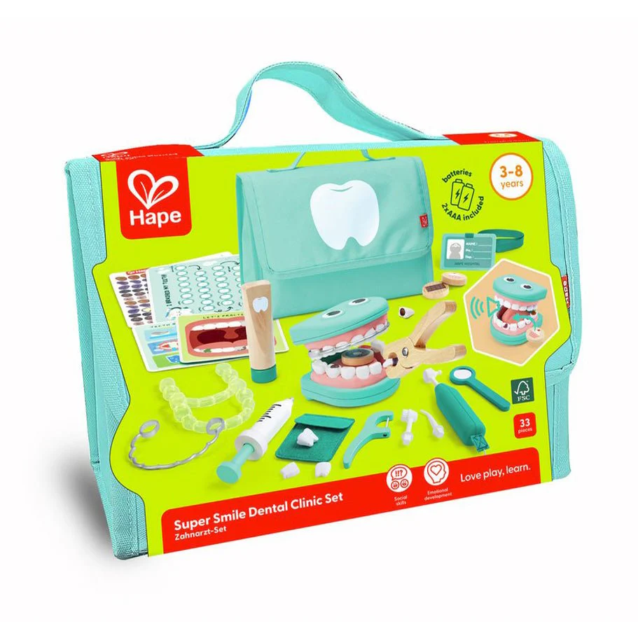 JUGUETE DE MADERA HAPE ·JUEGO CLÍNICA DENTAL SUPER SMILE· - Imagen 3