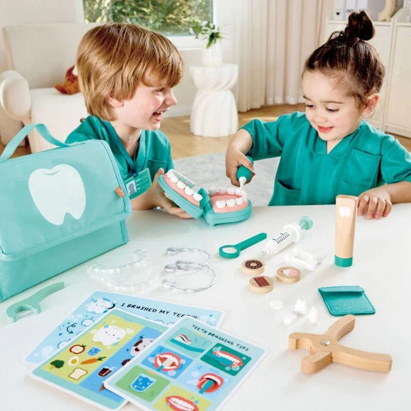 JUGUETE DE MADERA HAPE ·JUEGO CLÍNICA DENTAL SUPER SMILE· - Imagen 7