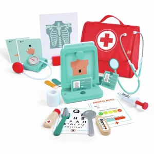 JUGUETE DE MADERA HAPE ·JUEGO MÉDICO DEL PEQUEÑO DOCTOR·