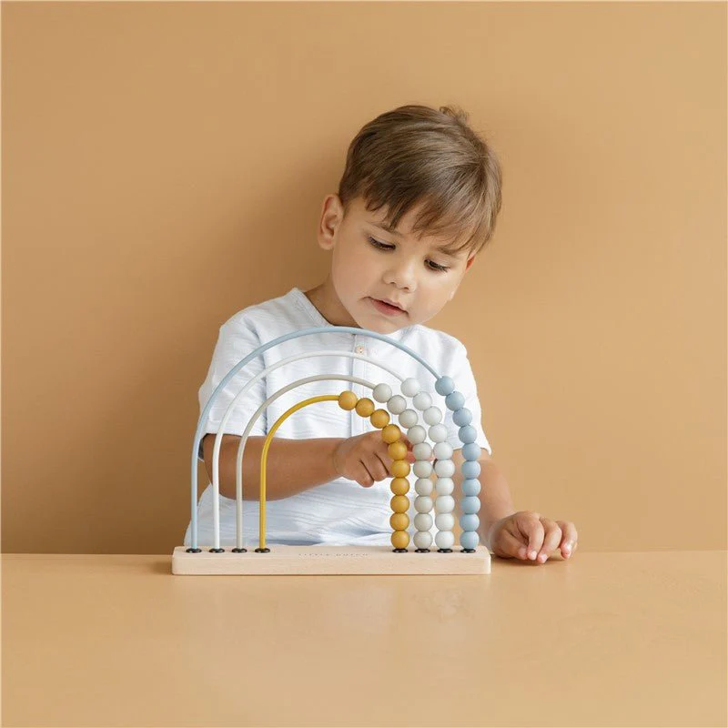 JUGUETE DE MADERA LITTLE DUTCH ·ÁBACO ARCOÍRIS AZUL· - Imagen 6