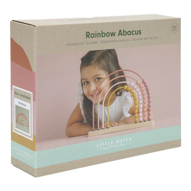 JUGUETE DE MADERA LITTLE DUTCH ·ÁBACO ARCOÍRIS ROSA· - Imagen 6