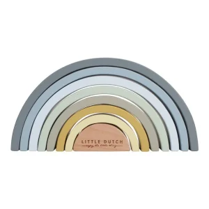 JUGUETE DE MADERA LITTLE DUTCH ·ARCOÍRIS APILABLE AZUL·