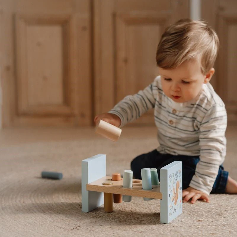 JUGUETE DE MADERA LITTLE DUTCH ·BANCO DE GOLPEO FOREST FRIENDS· - Imagen 2