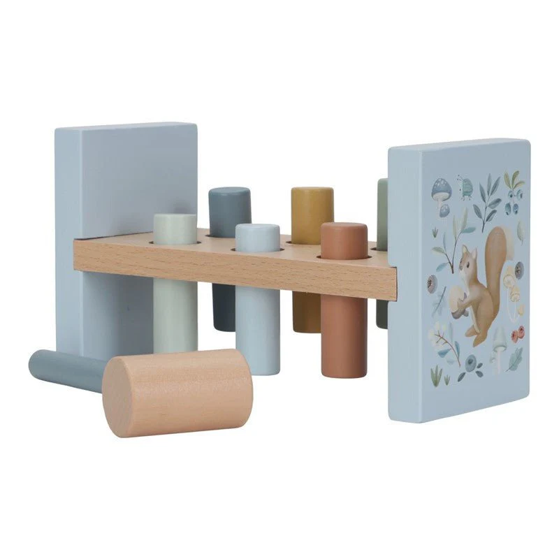 JUGUETE DE MADERA LITTLE DUTCH ·BANCO DE GOLPEO FOREST FRIENDS· - Imagen 3