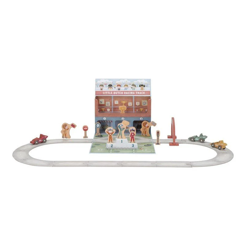 JUGUETE DE MADERA LITTLE DUTCH ·CAJA DE JUEGO CON PISTA DE CARRERAS· - Imagen 2