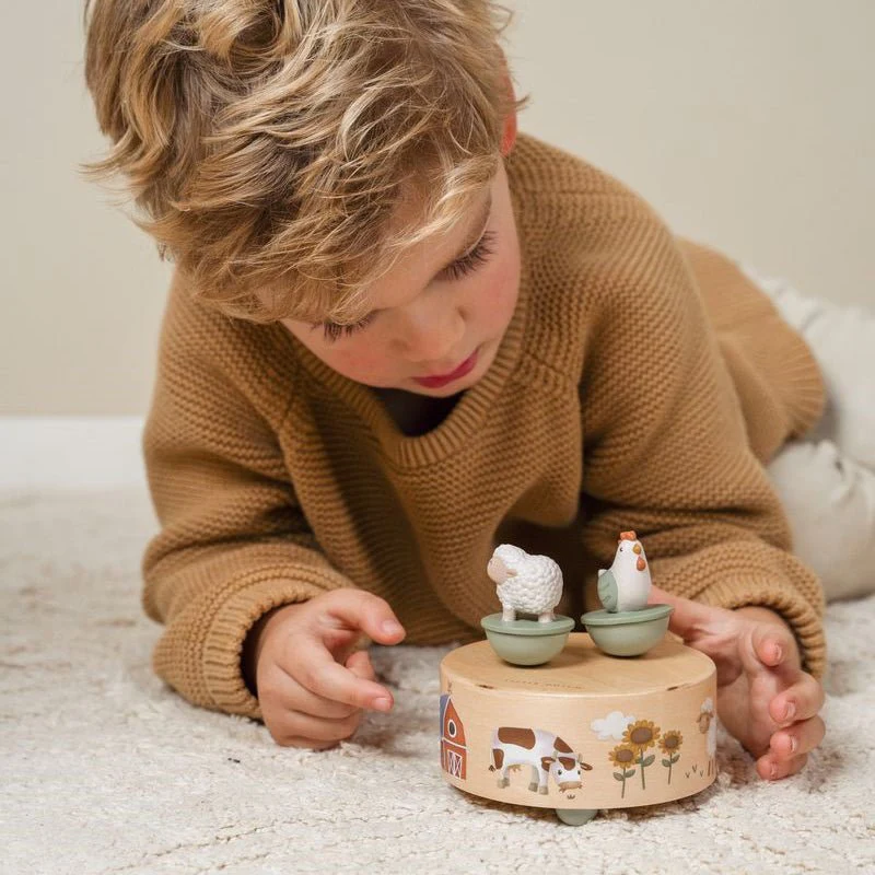 JUGUETE DE MADERA LITTLE DUTCH ·CAJA DE MÚSICA LITTLE FARM· - Imagen 2