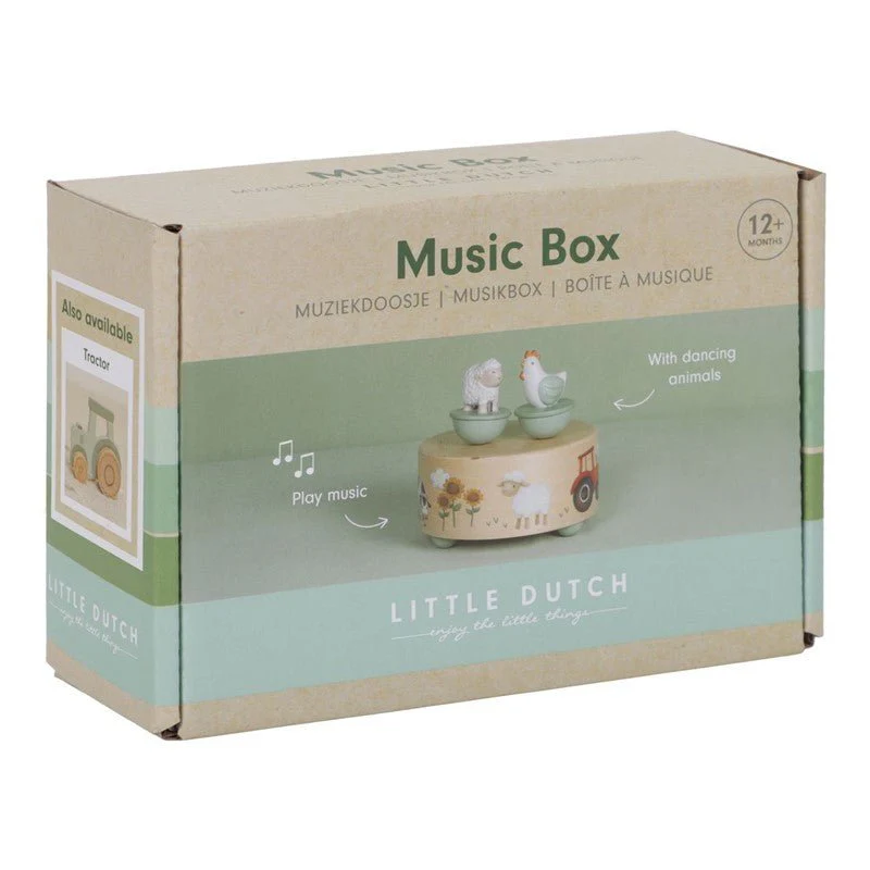 JUGUETE DE MADERA LITTLE DUTCH ·CAJA DE MÚSICA LITTLE FARM· - Imagen 7
