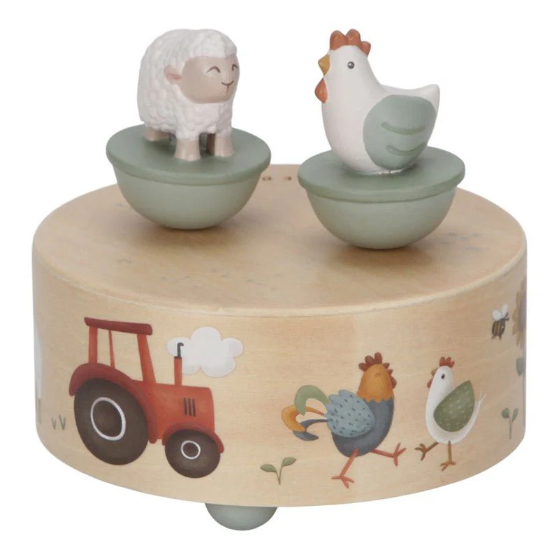 JUGUETE DE MADERA LITTLE DUTCH ·CAJA DE MÚSICA LITTLE FARM·