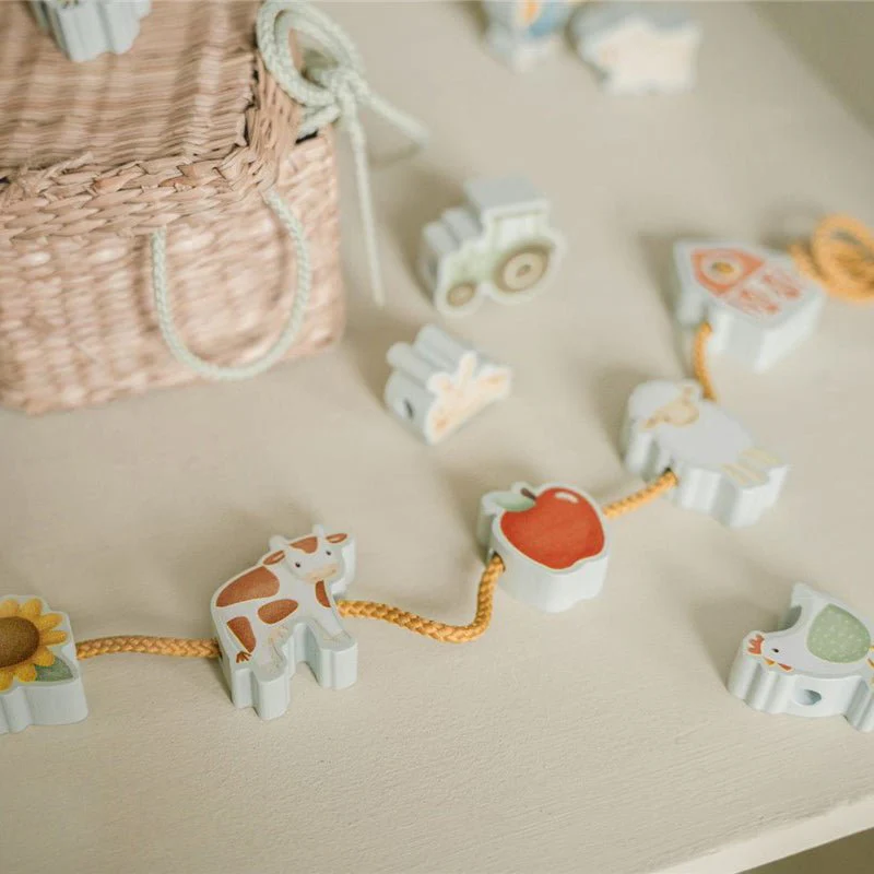 JUGUETE DE MADERA LITTLE DUTCH ·FIGURAS DE MADERA PARA ENLAZAR LITTLE FARM· - Imagen 3
