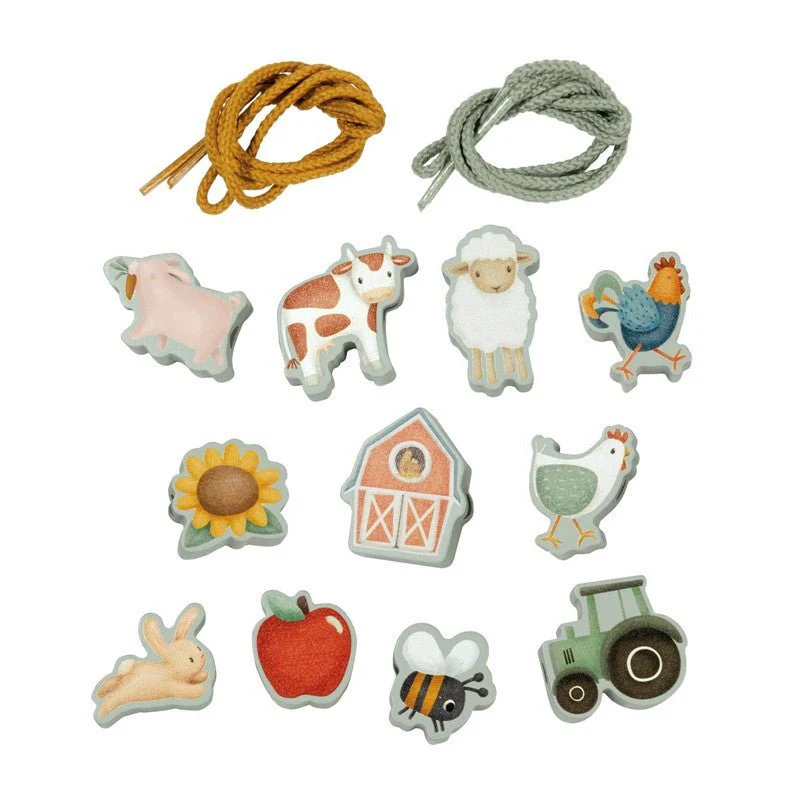 JUGUETE DE MADERA LITTLE DUTCH ·FIGURAS DE MADERA PARA ENLAZAR LITTLE FARM· - Imagen 2