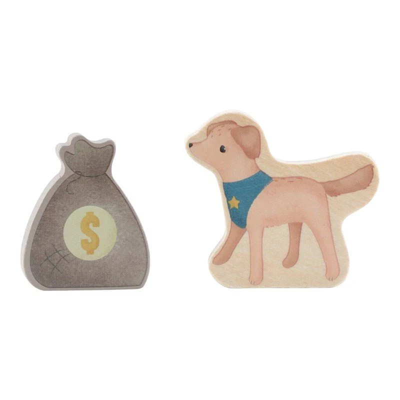 JUGUETE DE MADERA LITTLE DUTCH ·FURGÓN POLICIAL· - Imagen 6