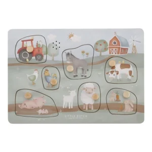 JUGUETE DE MADERA LITTLE DUTCH ·PUZZLE CON SONIDO LITTLE FARM·