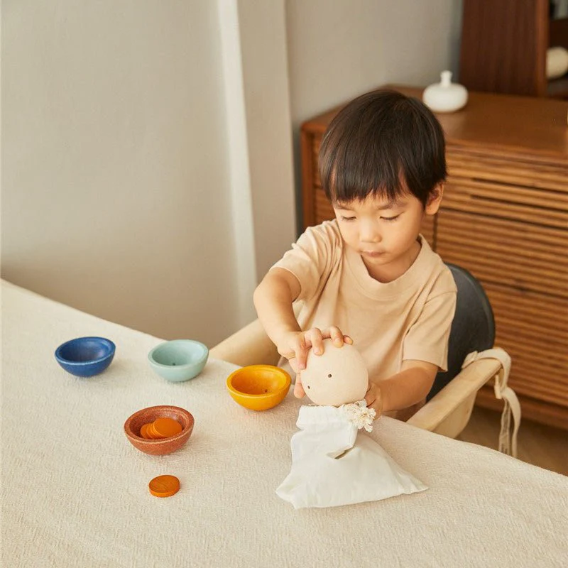 JUGUETE DE MADERA PLAN TOYS ·TAZAS ORDENA Y CUENTA ORCHARD· - Imagen 9