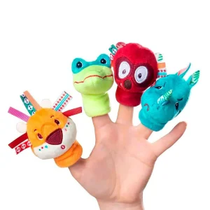 JUGUETE DE TELA LILLIPUTIENS ·MARIONETAS DE DEDO LA JUNGLA·