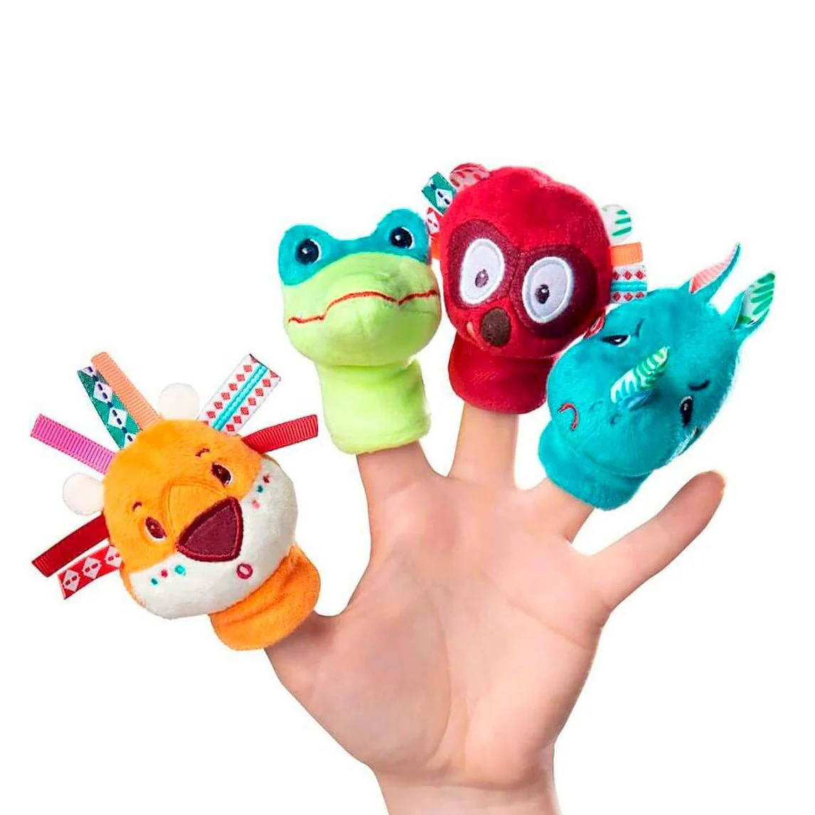 JUGUETE DE TELA LILLIPUTIENS ·MARIONETAS DE DEDO LA JUNGLA·