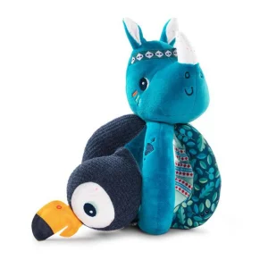 JUGUETE DE TELA LILLIPUTIENS ·SONAJERO CON ASAS MARIUS EL RINOCERONTE·