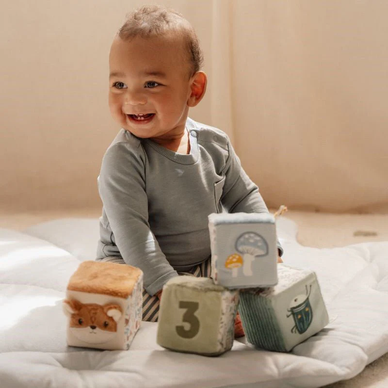 JUGUETE DE TELA LITTLE DUTCH ·CUBOS APILABLES FOREST FRIENDS· - Imagen 2