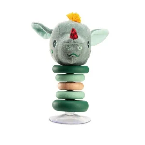 JUGUETE DE TELA Y MADERA LILLIPUTIENS ·SONAJERO SWING CON VENTOSA JOE·