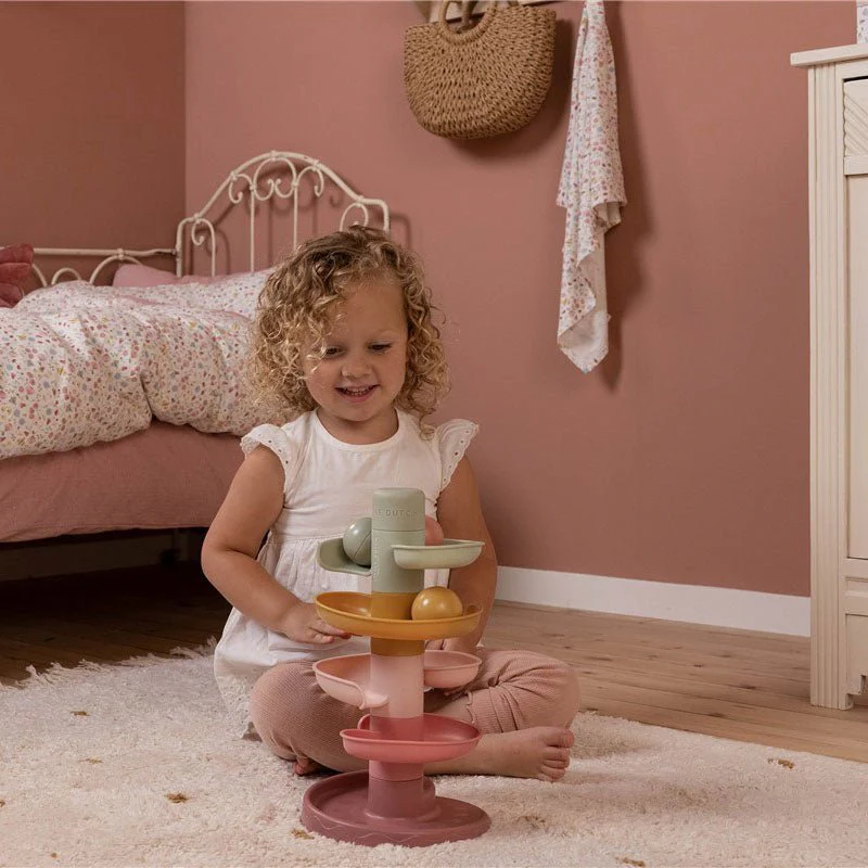 JUGUETE SENSORIAL LITTLE DUTCH ·CIRCUITO BOLA ROSA· - Imagen 2