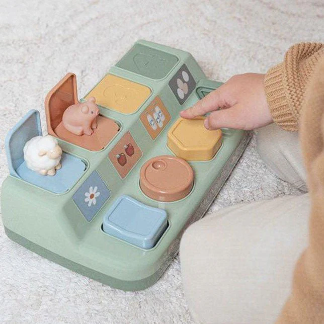 JUGUETE SENSORIAL LITTLE DUTCH ·POP UP ANIMALES GRANJA· - Imagen 2