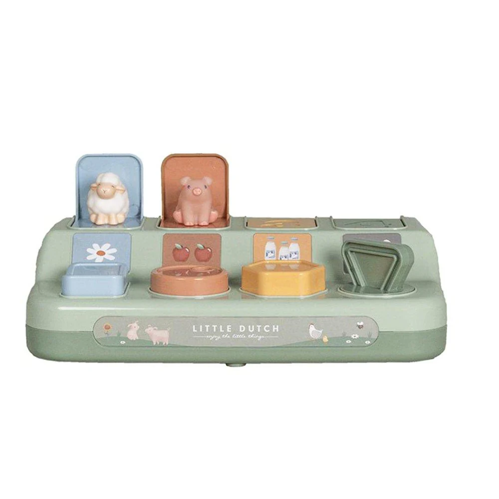 JUGUETE SENSORIAL LITTLE DUTCH ·POP UP ANIMALES GRANJA· - Imagen 5