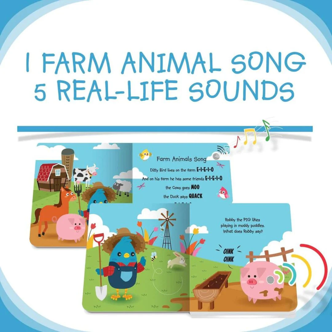 Libro Interactivo Musical - Farm Animal Sounds | Ditty Bird - Imagen 4